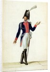 Officer of the Garde du Corps of King Louis XVIII in 1814 by Pierre Antoine Lesueur