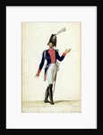 Officer of the Garde du Corps of King Louis XVIII in 1814 by Pierre Antoine Lesueur