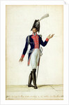 Officer of the Garde du Corps of King Louis XVIII in 1814 by Pierre Antoine Lesueur