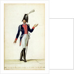 Officer of the Garde du Corps of King Louis XVIII in 1814 by Pierre Antoine Lesueur