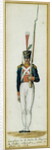Grenadier of the Guard of Alexander I during a visit to France in 1814 by Pierre Antoine Lesueur