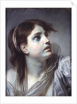 Head of a Young Girl by Jean Baptiste Greuze