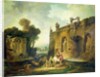 The Watering Place by Hubert Robert