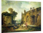 The Watering Place by Hubert Robert