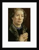 The Carondelet Diptych: left hand panel depicting Jean Carondelet Dean of Besancon church, 1517 by Jan Gossaert