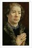 The Carondelet Diptych: left hand panel depicting Jean Carondelet Dean of Besancon church, 1517 by Jan Gossaert