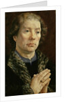 The Carondelet Diptych: left hand panel depicting Jean Carondelet Dean of Besancon church, 1517 by Jan Gossaert