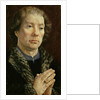 The Carondelet Diptych: left hand panel depicting Jean Carondelet Dean of Besancon church, 1517 by Jan Gossaert