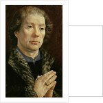 The Carondelet Diptych: left hand panel depicting Jean Carondelet Dean of Besancon church, 1517 by Jan Gossaert