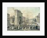 Entrance of Louis XVIII through the Porte Saint-Denis, 1814 by Nicolas Joseph Vergnaux
