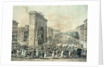 Entrance of Louis XVIII through the Porte Saint-Denis, 1814 by Nicolas Joseph Vergnaux