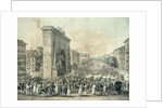 Entrance of Louis XVIII through the Porte Saint-Denis, 1814 by Nicolas Joseph Vergnaux
