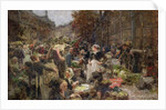 Les Halles by Leon Augustin Lhermitte