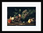 Still Life with Grapes and Pomegranate by Italian School