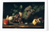 Still Life with Grapes and Pomegranate by Italian School