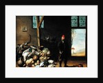Peasant in an Interior or, Kitchen with a Still Life by Harmen van Steenwyck