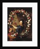 Portrait of a Woman Surrounded by Flowers, presumed to be Julie d'Angennes by J-B. & Coypel A. (1661-1722) Belin de Fontenay