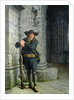 Armed Breton Guarding a Porch by Charles Loyeux