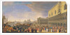 Arrival of the Comte Languet de Gergy at the Palazzo Ducale, Venice, November 1726 by Luca Carlevaris