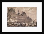 Robespierre, Saint-Just, Couthon and Hanriot Taking Refuge in the Hotel-de-Ville in Paris, 9 Thermidor Year II 1800 by Charles (after) Monnet