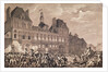 Robespierre, Saint-Just, Couthon and Hanriot Taking Refuge in the Hotel-de-Ville in Paris, 9 Thermidor Year II 1800 by Charles (after) Monnet