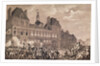 Robespierre, Saint-Just, Couthon and Hanriot Taking Refuge in the Hotel-de-Ville in Paris, 9 Thermidor Year II 1800 by Charles (after) Monnet
