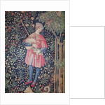 A Man Playing the Bagpipes by French School