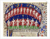 Fol.1 Signs of the zodiac and a group of men by Portuguese School