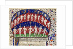 Fol.1 Signs of the zodiac and a group of men by Portuguese School