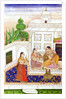 Vilaval Ragini: Woman at her Toilet by Indian School