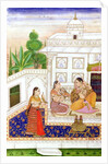 Vilaval Ragini: Woman at her Toilet by Indian School