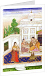 Vilaval Ragini: Woman at her Toilet by Indian School