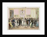 A Society Ball, engraved by Charles Etienne Pierre Motte 1819 by Hippolyte Lecomte