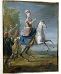 Equestrian Portrait of Maria Leszczynska by Jean-Baptiste Martin