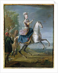 Equestrian Portrait of Maria Leszczynska by Jean-Baptiste Martin