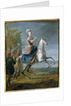Equestrian Portrait of Maria Leszczynska by Jean-Baptiste Martin