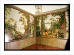 Painted wall panels in the Salon of Gille Demarteau by Francois