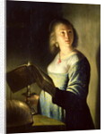Young Woman with a Candle by Isaac de Jouderville