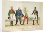 The Allied Sovereigns in Paris in 1815 by French School