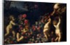 Putti Playing with Garlands of Flowers by Carlo Maratta or Maratti
