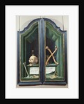 Vanitas, reverse of two panels from a triptych by Flemish School
