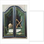Vanitas, reverse of two panels from a triptych by Flemish School