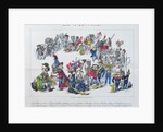 The Forty-Three Elected Representatives of France, caricature of the election of 8th February 1871 by French School