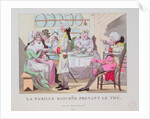 A Family from Gascony Drinking Tea, 1815 by French School