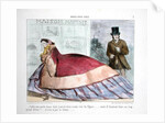 Caricature of the crinoline by French School