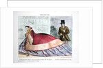 Caricature of the crinoline by French School