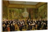 The Salon of Alfred Emilien, Comte de Nieuwerkerke at the Louvre, 1855 by Francois Auguste Biard