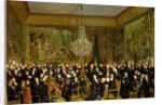 The Salon of Alfred Emilien, Comte de Nieuwerkerke at the Louvre, 1855 by Francois Auguste Biard