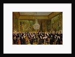 The Salon of Alfred Emilien, Comte de Nieuwerkerke at the Louvre, 1855 by Francois Auguste Biard