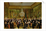 The Salon of Alfred Emilien, Comte de Nieuwerkerke at the Louvre, 1855 by Francois Auguste Biard